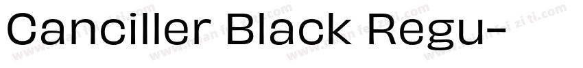 Canciller Black Regu字体转换